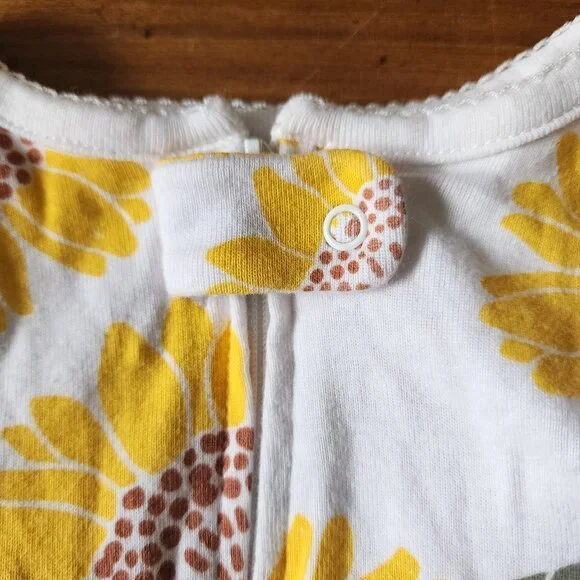 Carters - Sunflower Footed Pajamas Size 18 Months - Picture 4 of 7